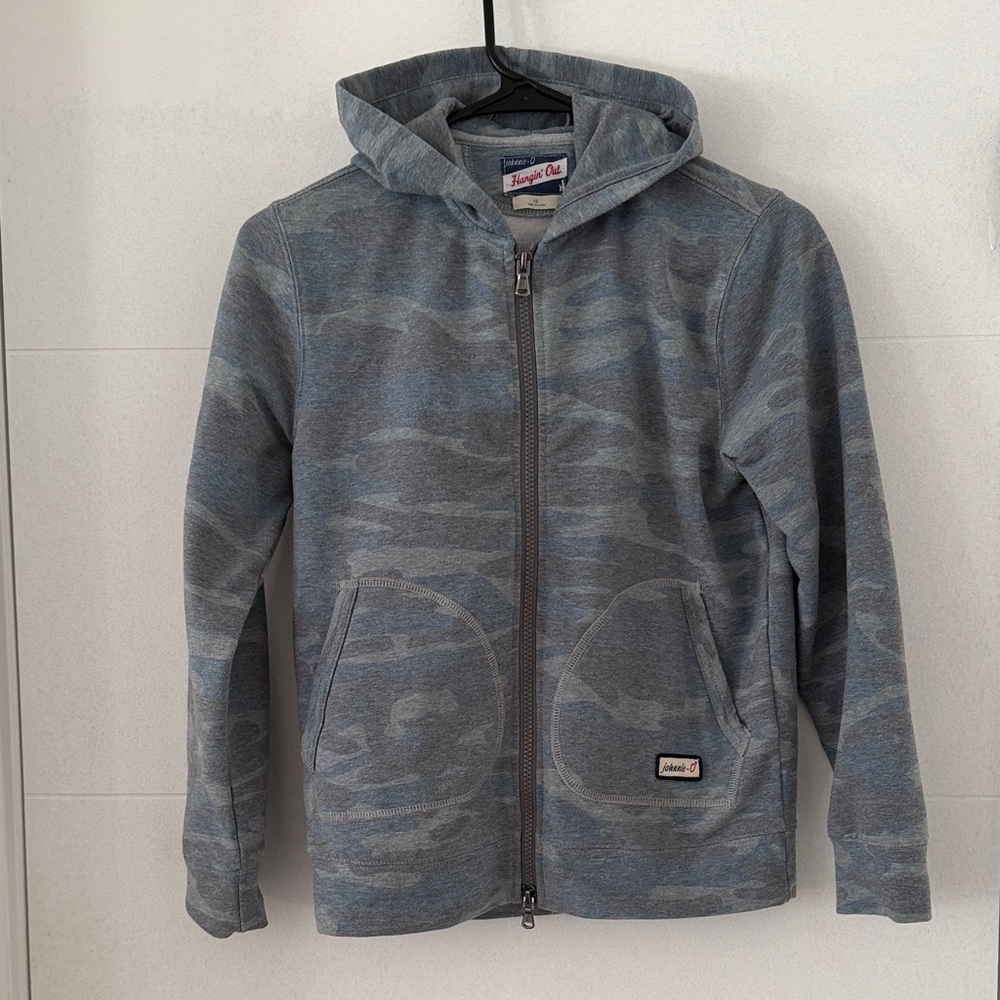 Johnnie-O Avry Full Camo Double Zip Hoodie